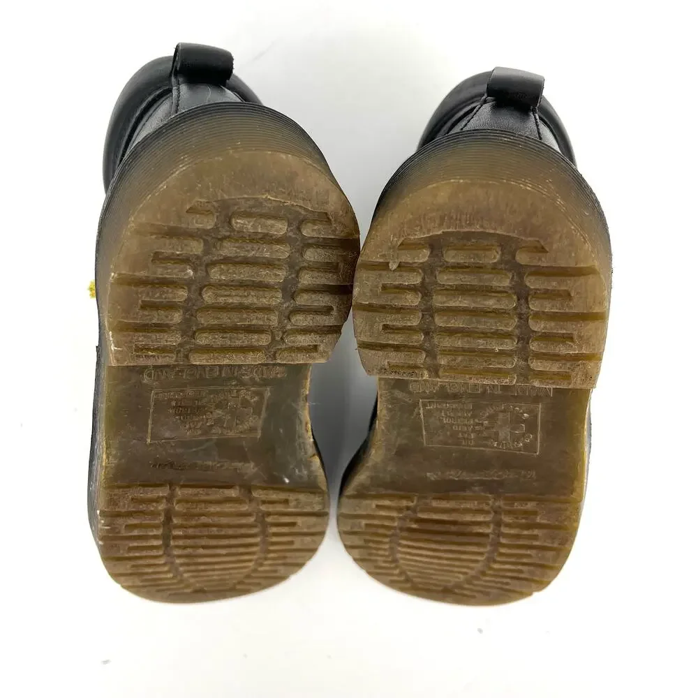 Doc‎ Dr. Martens Kids 8173 Black Leather Ankle Boots Originals England (Youth 2)